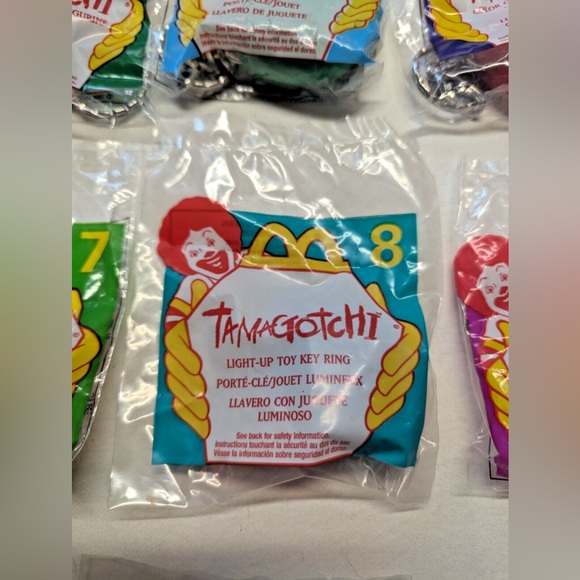 1998 TAMAGOTCHI KEYCHAIN MCDONALDS HAPPY MEAL TOYS 1-8 Bundle - Picture 11 of 11